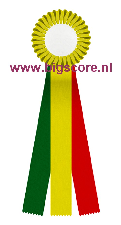 R 12 1-Ringsrozet Multi 3 liasters Blanco Ø 10,5 L: 25 cm met optie Full-Colour Ø 50 mm afslag
